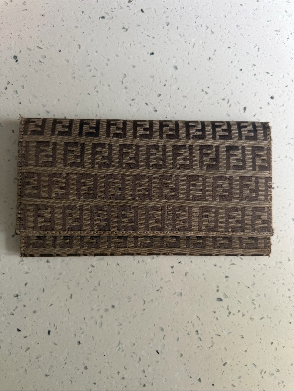 Fendi Monogram Brown Canvas Wallet